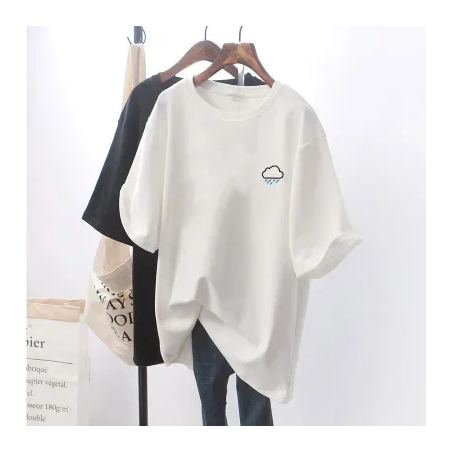 Summer 2024 new CHIC design sense niche crewneck top trendy chic INS short sleeve T-shirt women's wear