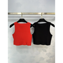2024 new summer simple design knitted vest