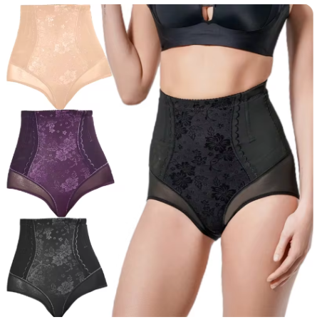 Women's Seamless Underwear Female Panties Quality Lace Sexy Woman High Waist Soft Silk Panty Underpants Warm Belly