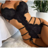 Sexy Bras Set Costumes Sexy Crotchless Bra Set Lingerie Women Lace Hollow Bra Deep V Open Bra UnderweaSexy Backless Dres
