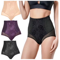 Women's Seamless Underwear Female Panties Quality Lace Sexy Woman High Waist Soft Silk Panty Underpants Warm Belly